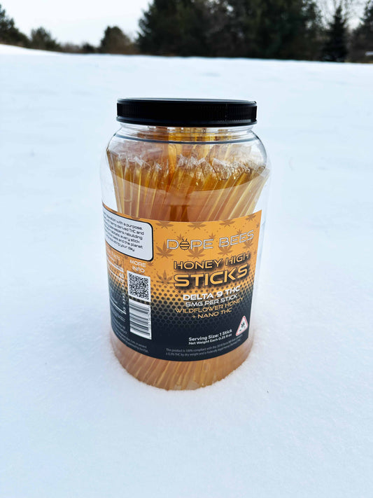 Individual Delta 9 Wildflower Honey Sticks(200 sticks per Barrel)| 5mg per Stick