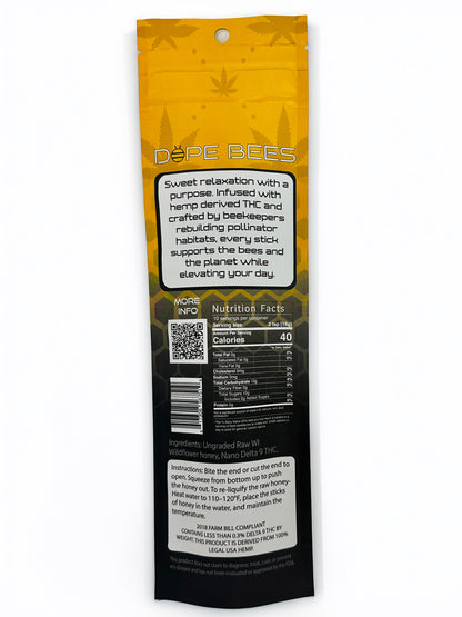 Honey High- Delta 9 Wildflower Honey Sticks| 5mg per Stick