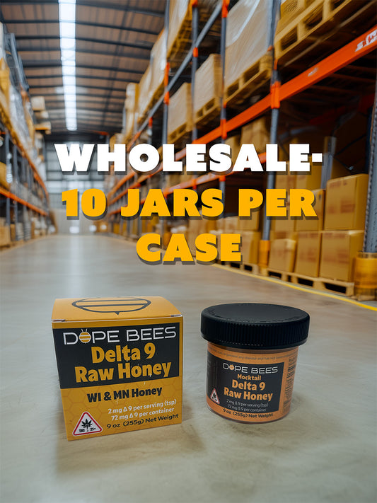 Wholesale- ∆ 9 Raw Honey 9oz 2mg|72mg- 1 Case (10 Count)