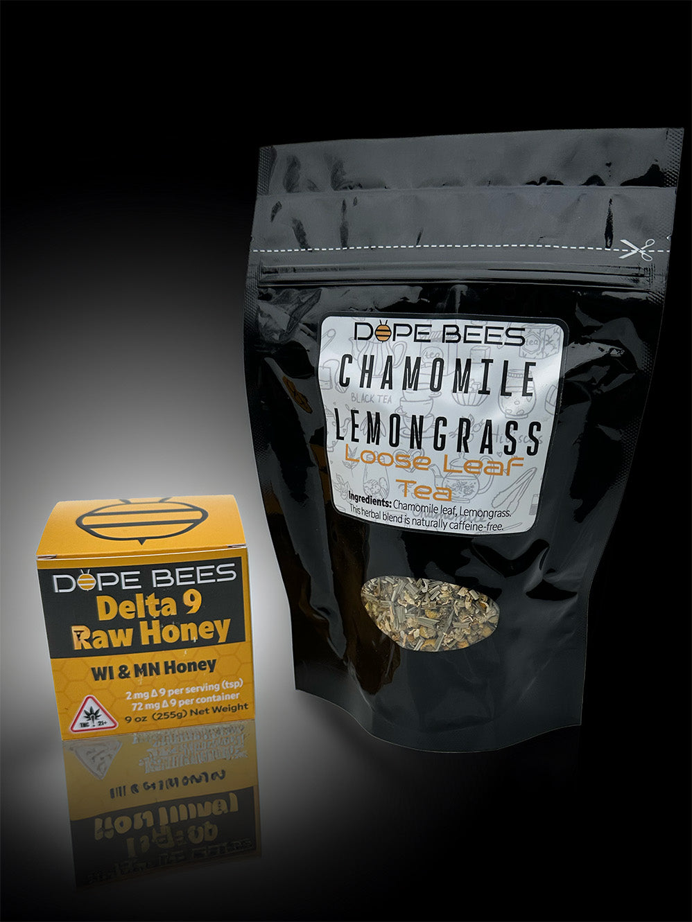Dope Bees Loose Leaf tea + Honey